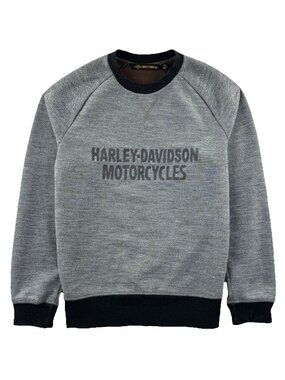 Harley Davidson Sweater Men’s Medium Slim Fit Chain Stitch 96126-20VM Biker
